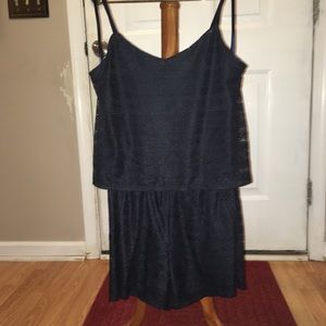 Spaghetti strap, shorts romper